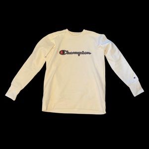 White Champion Crewneck